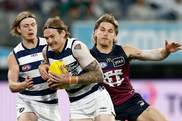 Geelong star Tom Stewart is the type of player who could appeal to the Devils. 