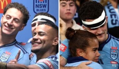 Touching Laurie moment cameras missed; Mary embrace as Blues party in style: Inside the sheds