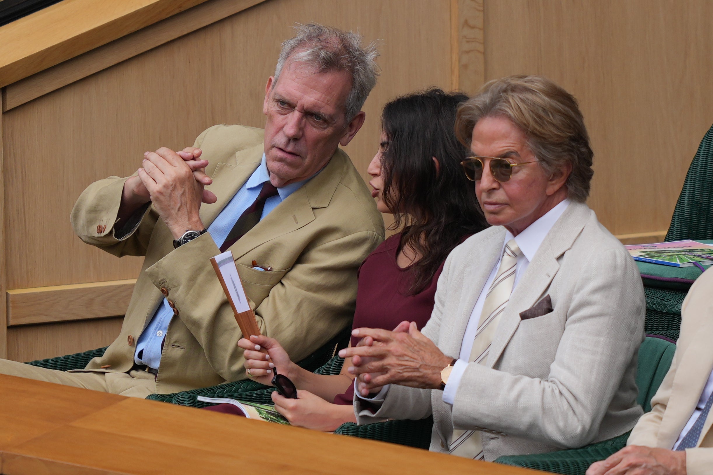 Hugh Laurie at Wimbledon
