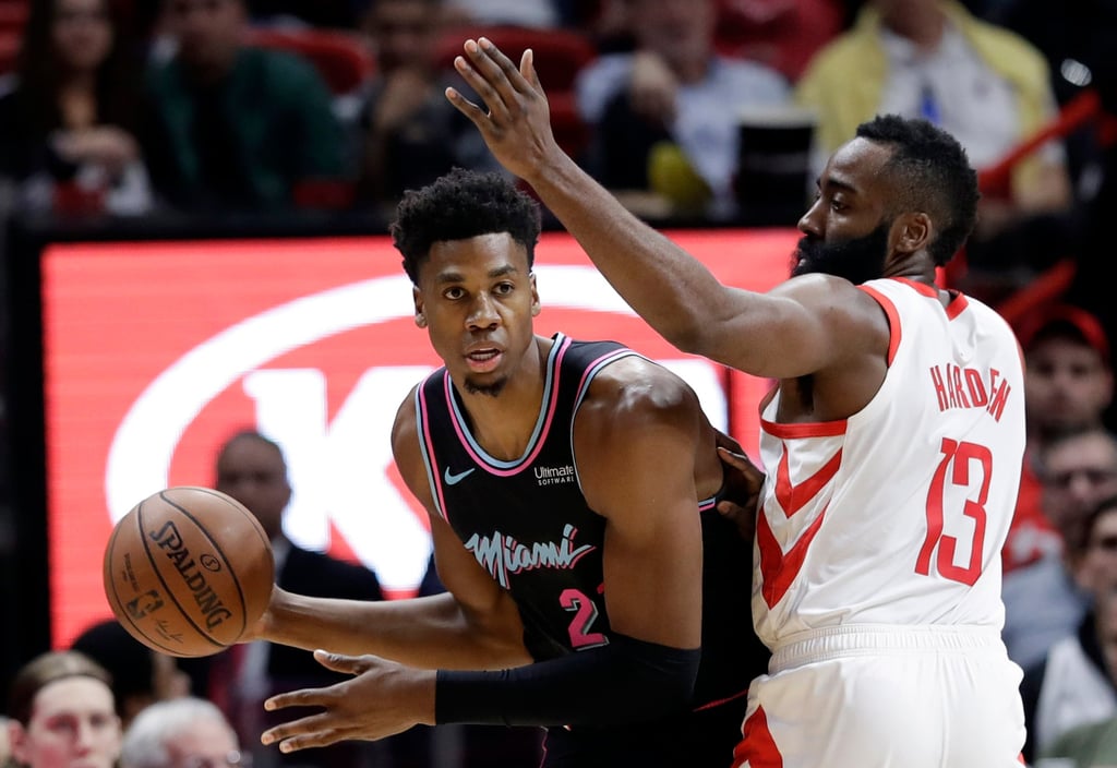 Hassan Whiteside (left) played for the Miami Heat in the NBA from 2014 to 2019. Photo: AP