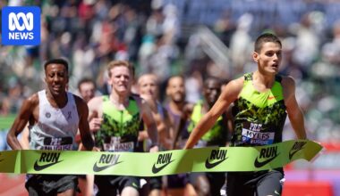 Australia's Cameron Myers blitzes field with stunning run in the mile at Eugene Diamond League