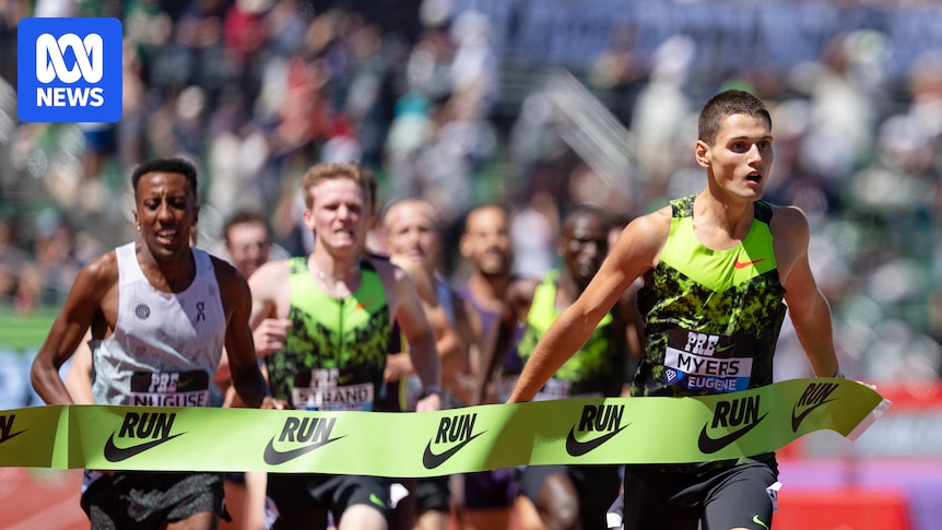Australia's Cameron Myers blitzes field with stunning run in the mile at Eugene Diamond League