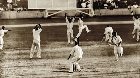 A tie! The most enthralling game in cricket history, the First Test at the Brisbane Cricket Ground in December, 1960.
