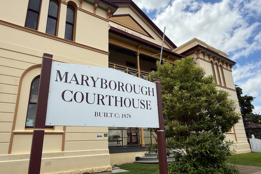 Outside of an old court house building