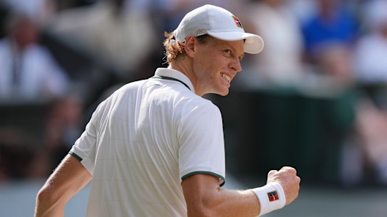 Jannik Sinner is into a second straight Wimbledon men’s final.