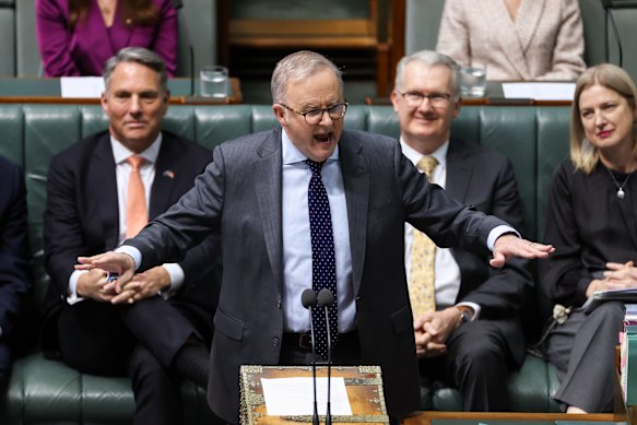 Prime Minister Anthony Albanese refuses to drawn on the impact of lower house prices.