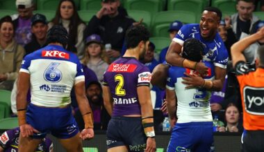 NRL LIVE updates: Bulldogs into top eight as Crichton try caps win in Melbourne