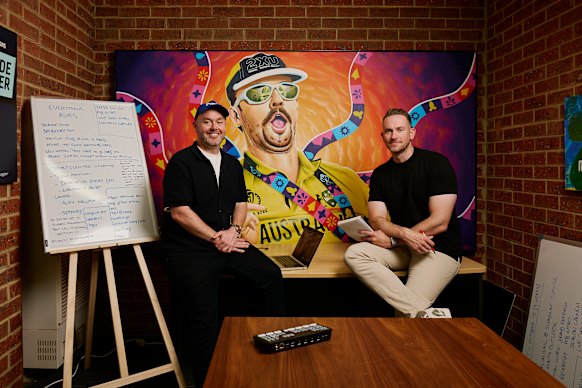 The Grade Cricketer’s Sam Perry and Ian Higgins.