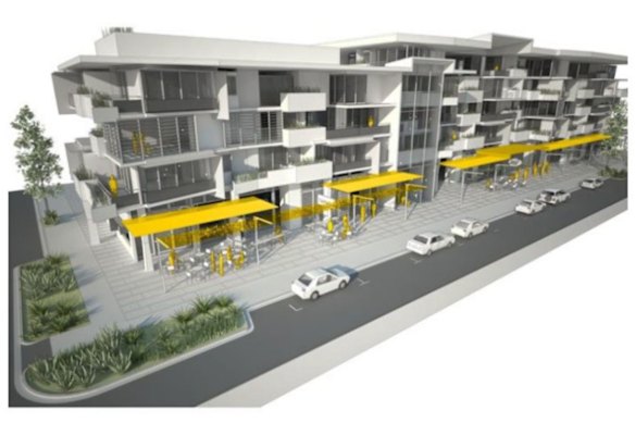A render of the new development at Dreamworld.