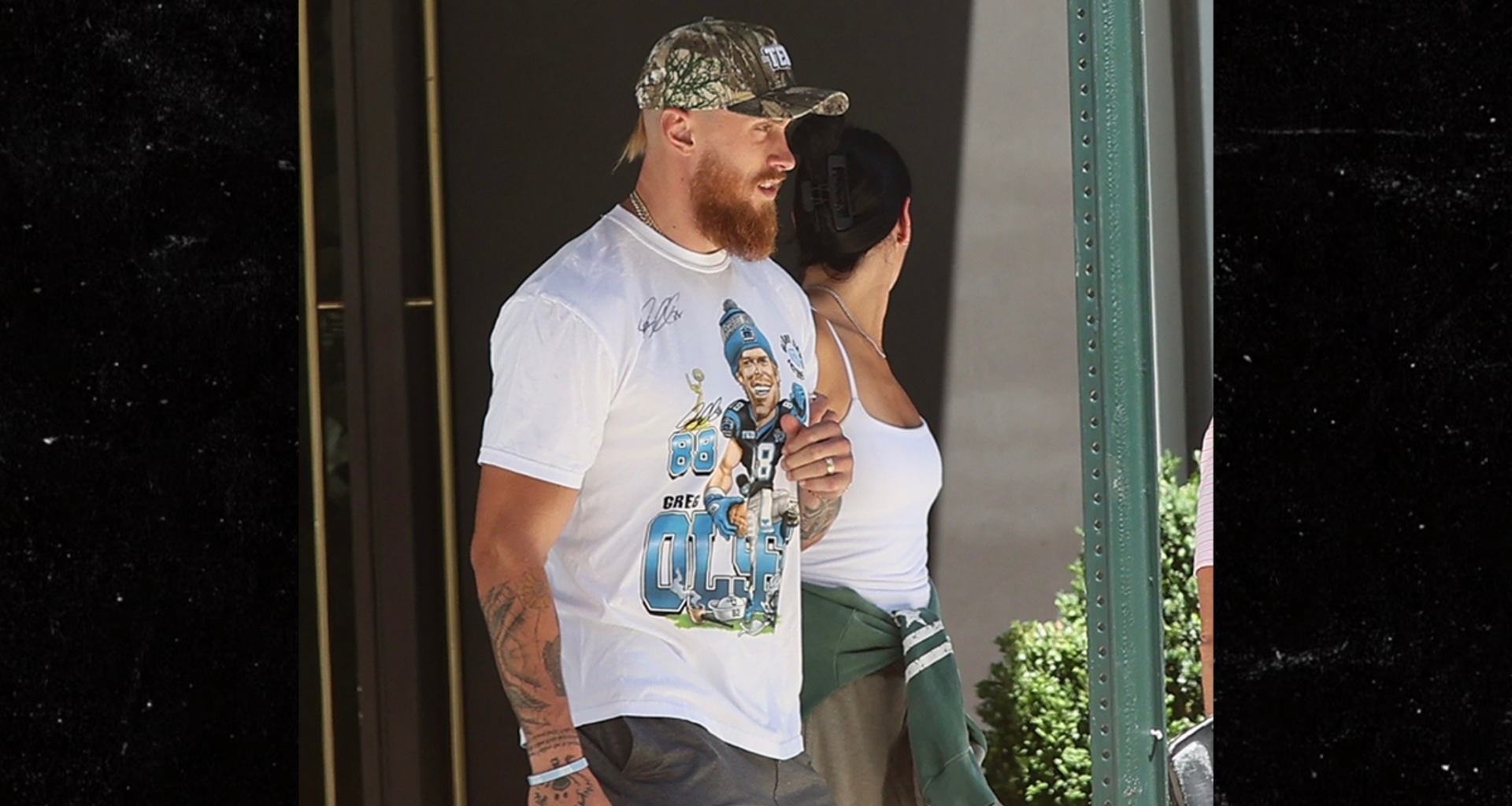 NFL Star George Kittle, Wife Claire Spotted in NYC Before Taylor Swift Wedding