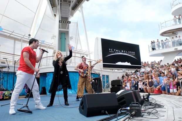 Bonnie Tyler and DNCE perform on Oasis of the Seas during their Total Eclipse Cruise