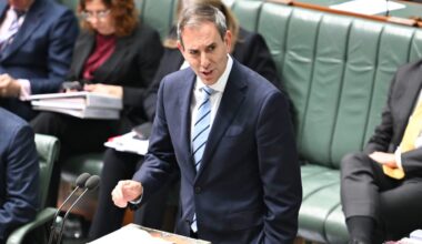 CANBERRA, AUSTRALIA, NewsWire Photos. July 2, 2026: Treasurer Jim Chalmers during Question Time at Parliament House in Canberra. Picture: NewsWire / Martin Ollman