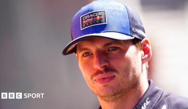 Max Verstappen wearing a Red Bull Racing cap