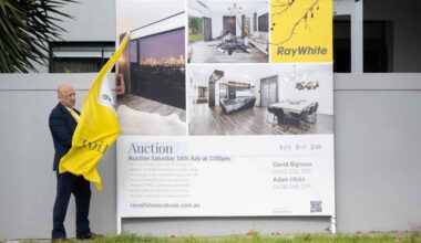 The number of auctions has fallen as the property market struggles. Picture: Tony Gough/NCA