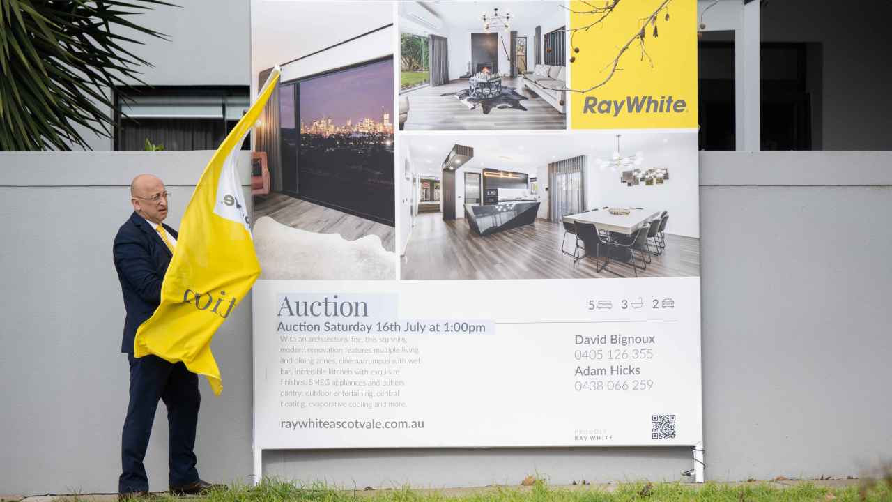 The number of auctions has fallen as the property market struggles. Picture: Tony Gough/NCA