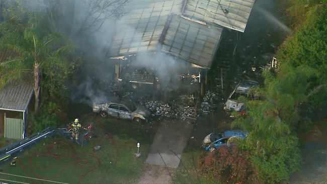 Emergency crews spent about an hour bringing the deadly blaze under control.