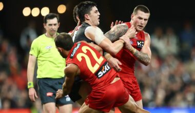 Surprise appeal over ‘cheap shot’ that sparked fiery Magpies-Suns scenes — AFL Tribunal LIVE