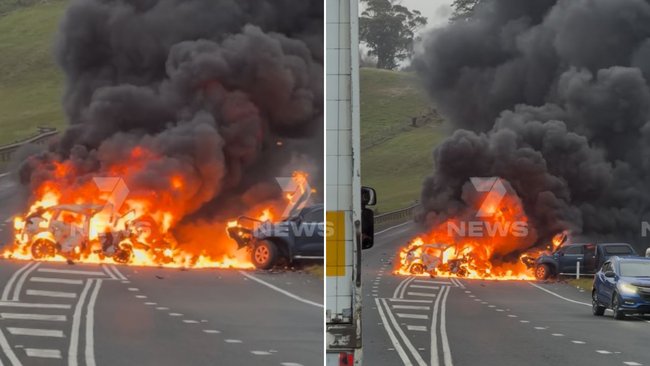 A WA man has died in a horrific crash in Tasmania who police believe is linked to an earlier stabbing.