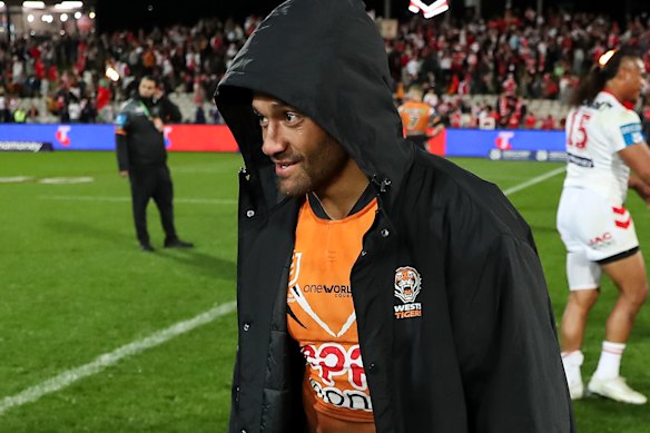 Wests Tigers captain Api Koroisau will play again this season.
