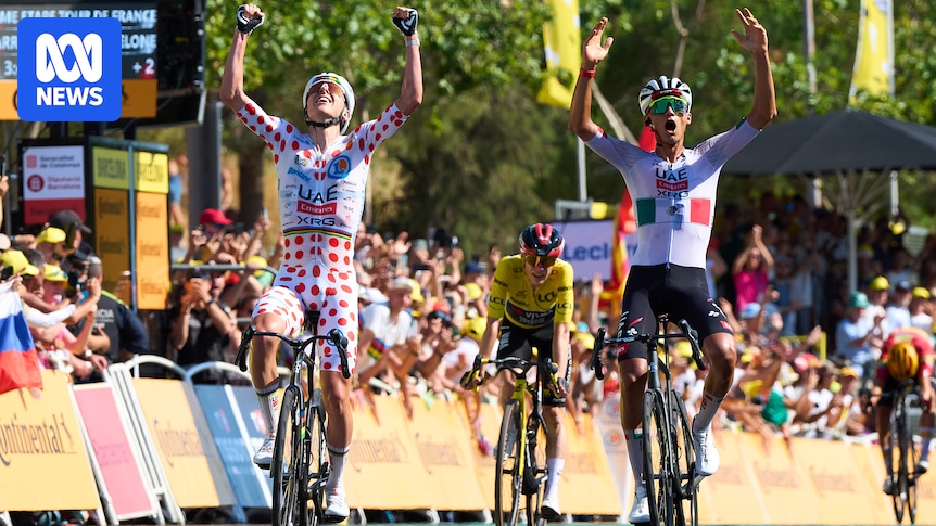 Tadej Pogačar hits back at Jonas Vingegaard as Isaac del Toro claims Tour de France stage two