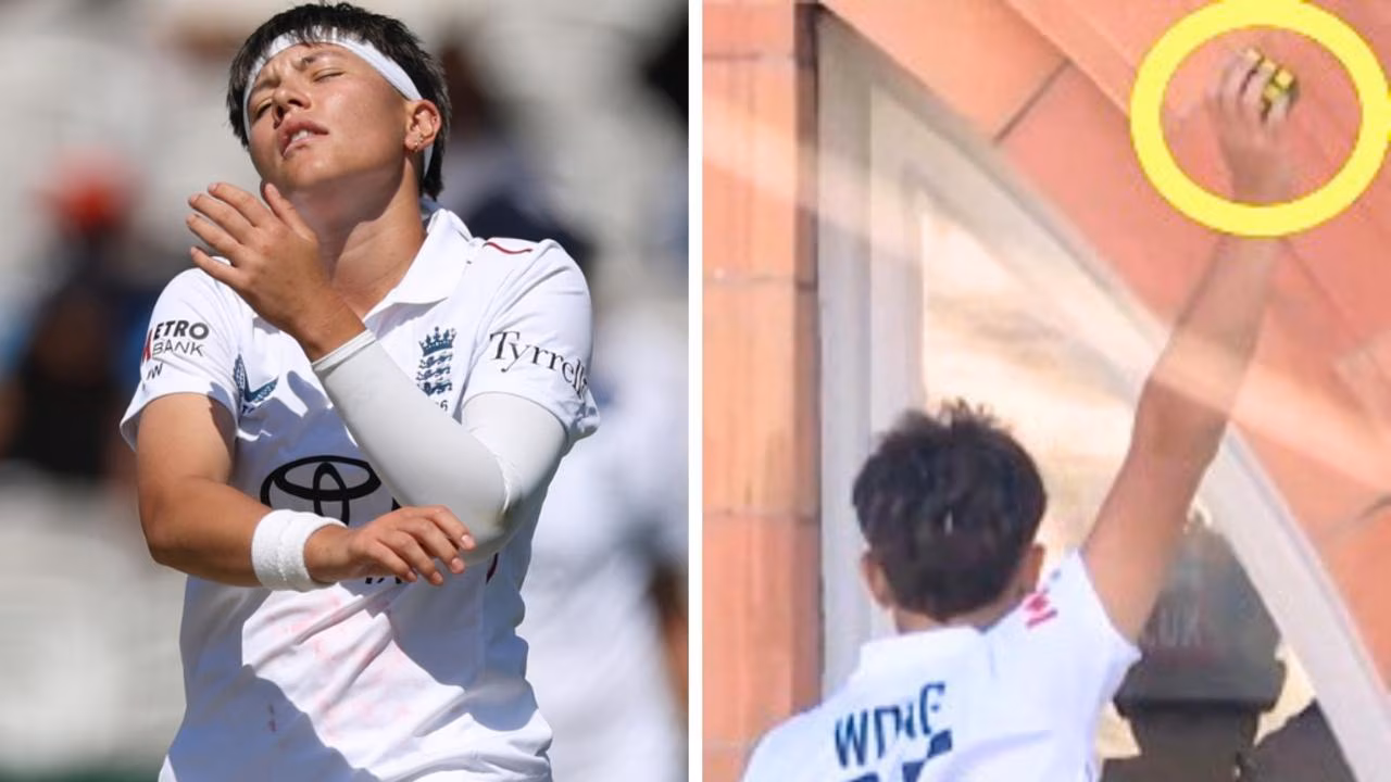 England cricket fans in meltdown as TV cameras spot Issy Wong’s Rubik’s Cube controversy