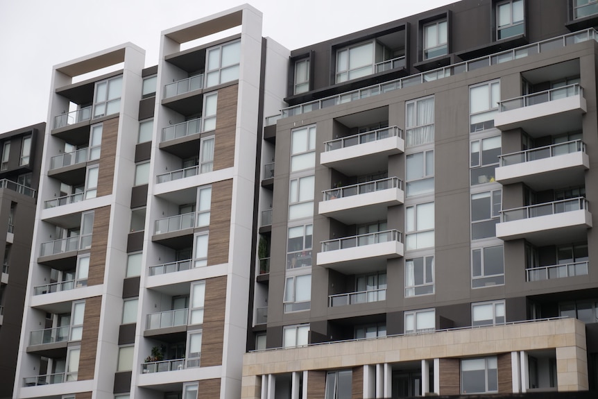 High-rise apartments in a city