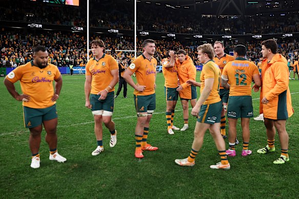 Wallabies players were left to lament another match that got away from them.