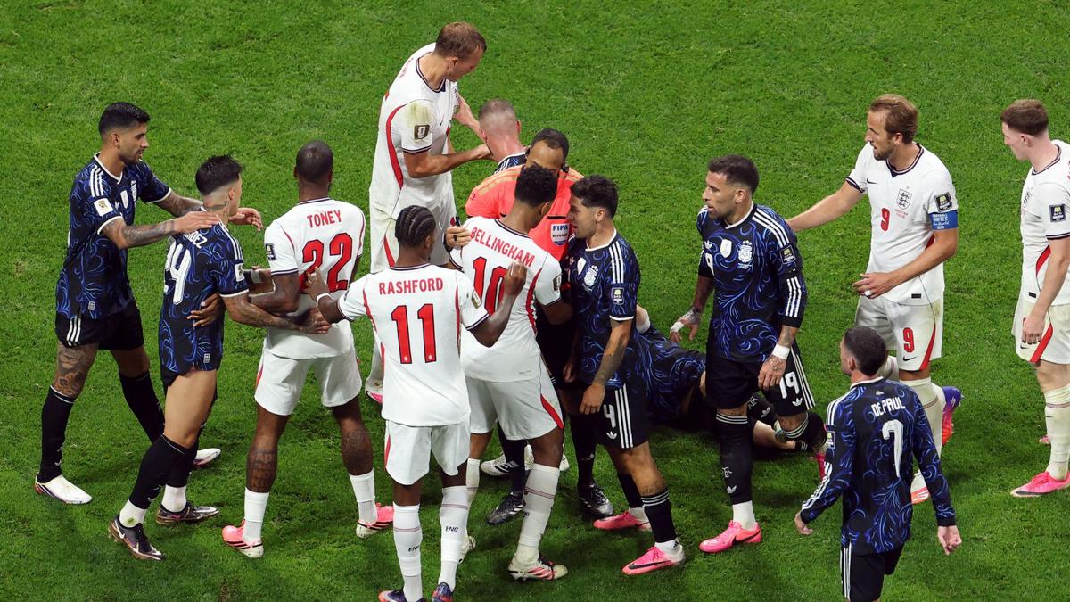 Football superstar Jude Bellingham accused of ‘disgusting’ act following England’s World Cup loss to Argentina