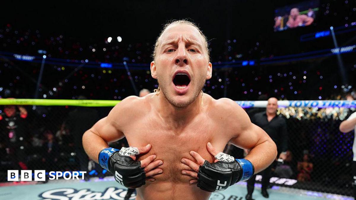 Paddy Pimblett celebrates after winning at UFC 329