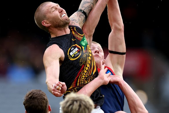 Nathan Broad spoils a mark 
