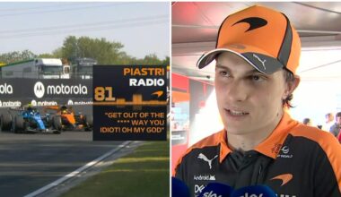Oscar Piastri and Carlos Sainz incident