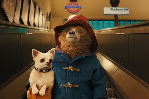 Paddington Bear and friend in the delightful Paddington. 