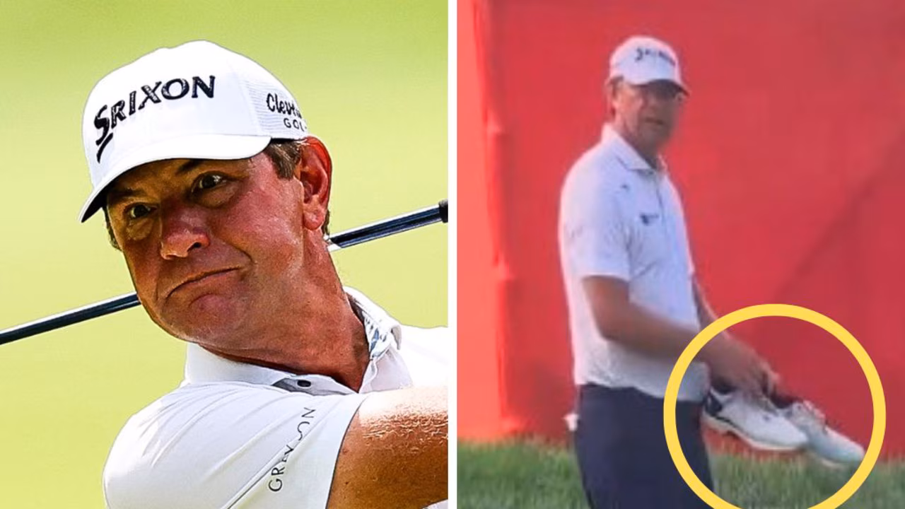 Lucas Glover explains reason for going taking off shoes after golf storm erupts