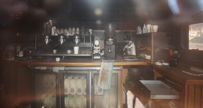News. Structure Fire. Satchmo Cafe & Delicatessen, Fitzgerald Street, North Perth. Interior. Picture: Jackson Flindell