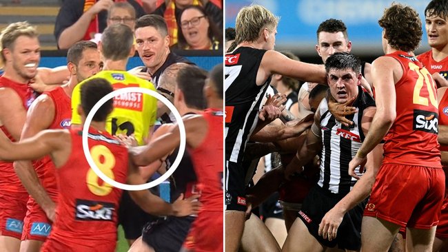 Brayden Maynard was fined $5000 for making contact with an umpire.