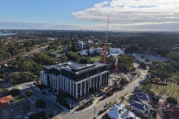 An aerial view of the new accommodation.