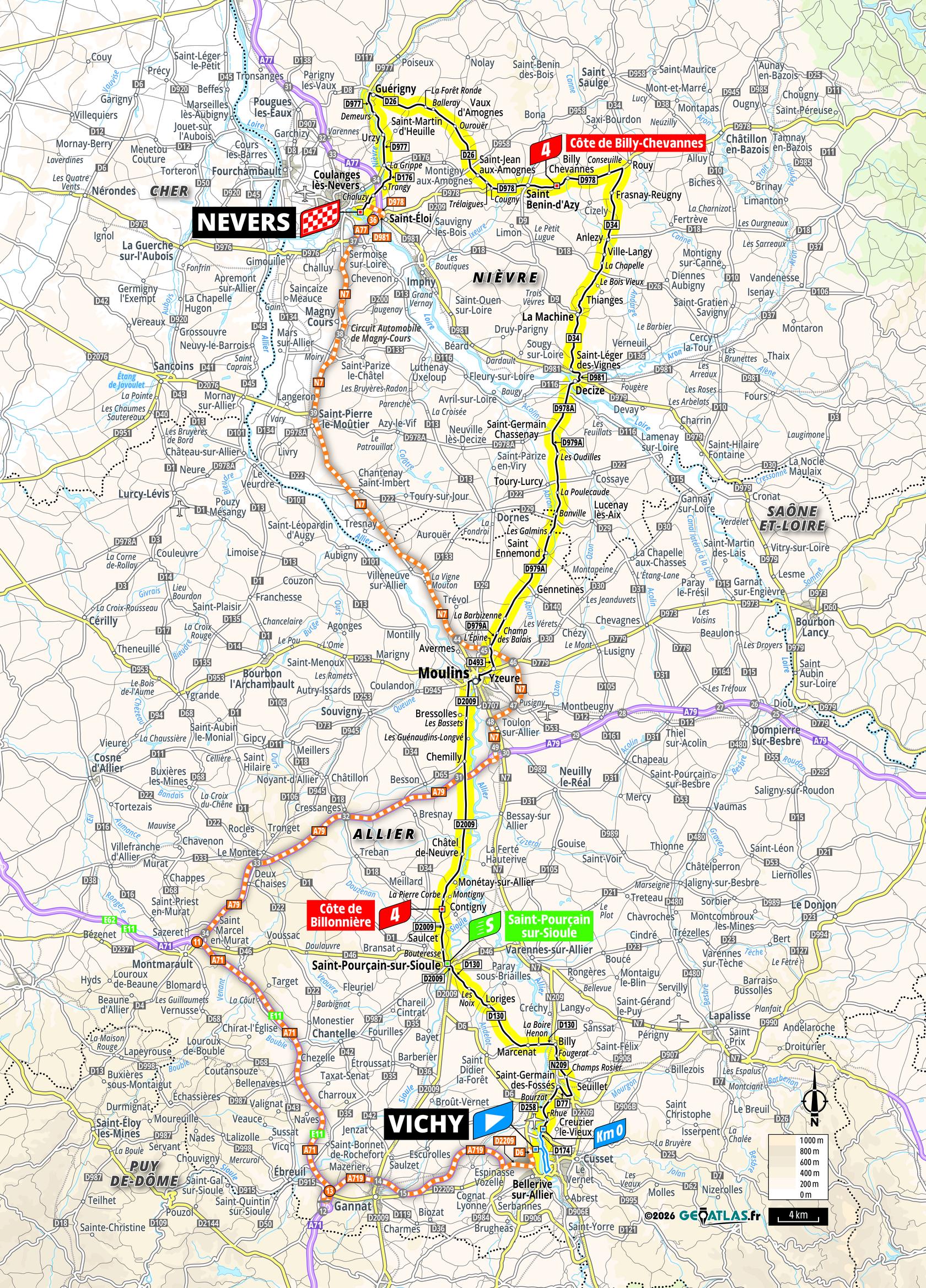 Route information for the 2026 Tour de France