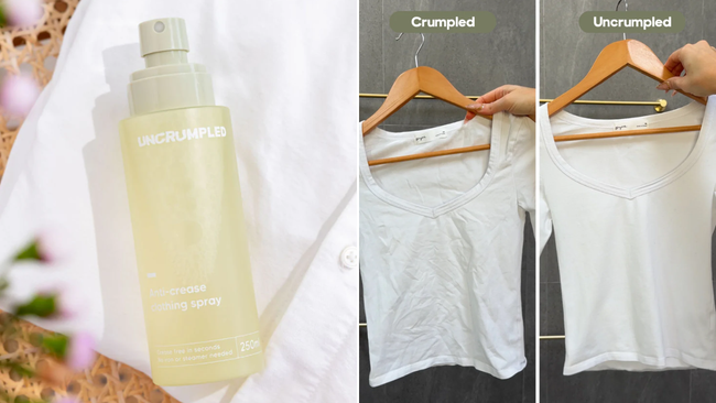 The anti-ironing spray blowing up in Australia is now on sale.