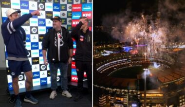 Collingwood and Geelong break AFL tradition with ‘unique’ pre-match ahead of blockbuster MCG clash