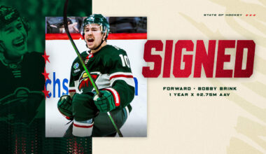 Minnesota Wild Signs Forward Bobby Brink