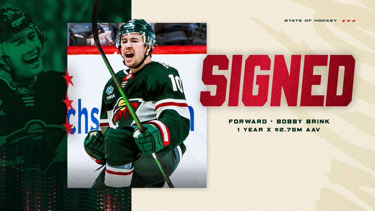 Minnesota Wild Signs Forward Bobby Brink