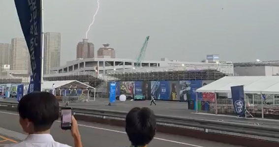 Formula E paddock evacuated as severe storm strikes Tokyo
