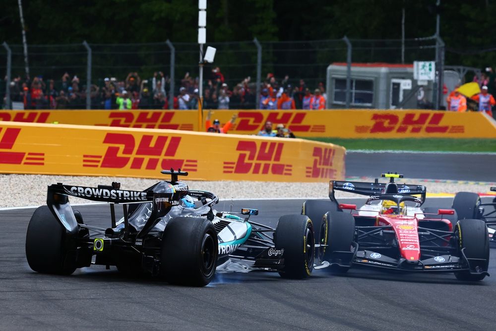 George Russell, Mercedes, Lewis Hamilton, Ferrari