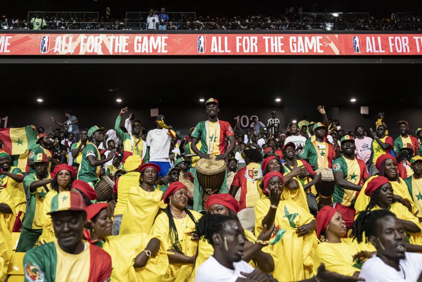 Home crowds pack the Dakar Arena at the BAL’s Sahara Conference final in May 2025.