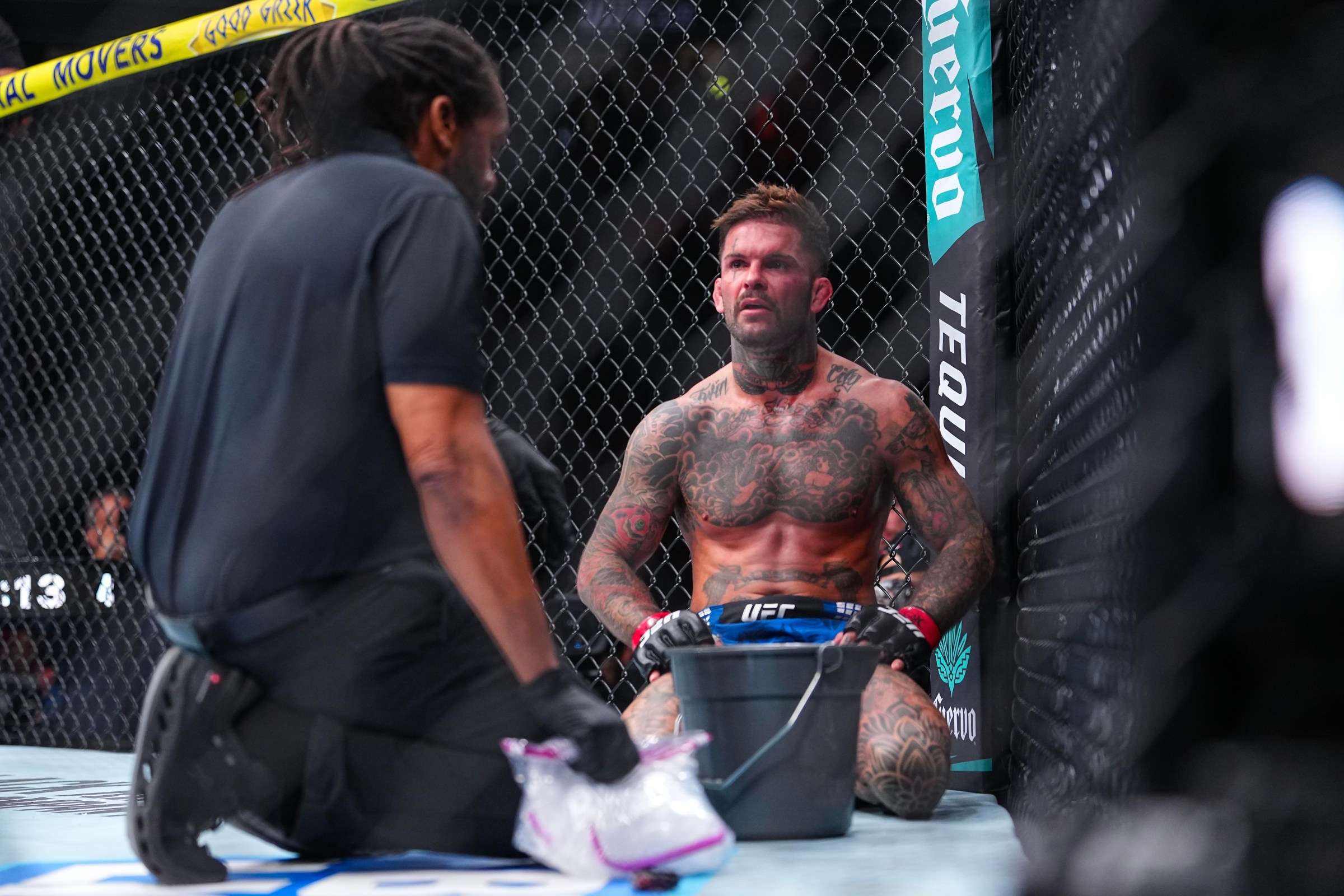 Hopefully Cody Garbrandt doesn’t need a bucket at UFC 329.