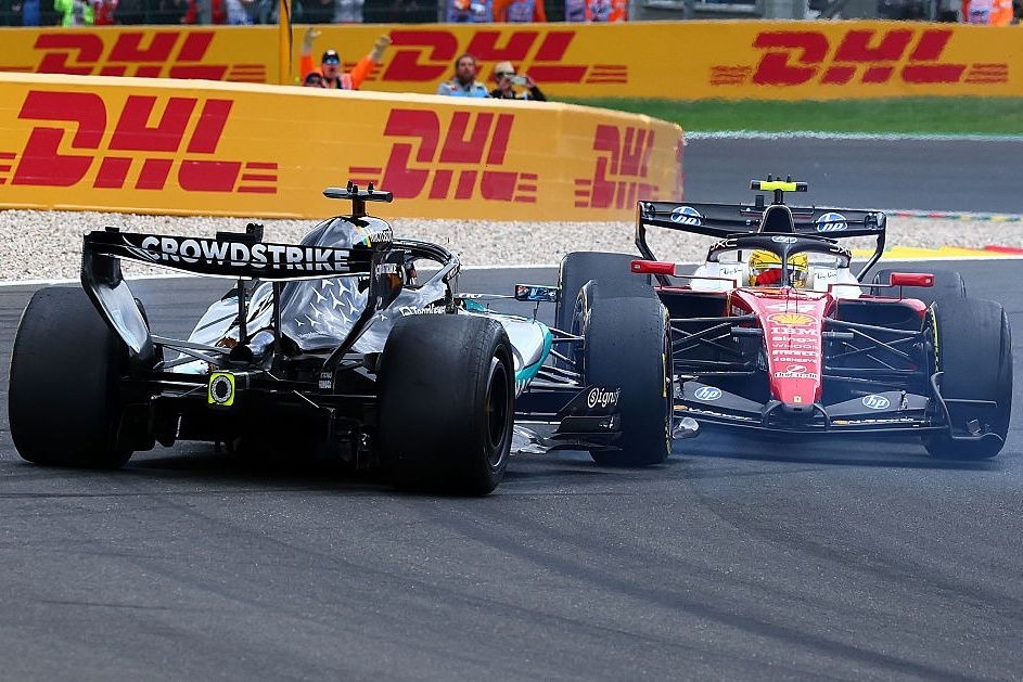Ferrari criticises "mega harsh" Lewis Hamilton penalty in F1 Belgian GP