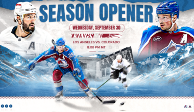 Avalanche Announces Season Opener vs. Los Angeles Kings