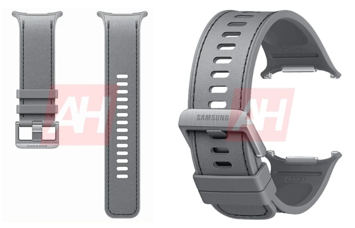 Hybrid band with leather-like finish