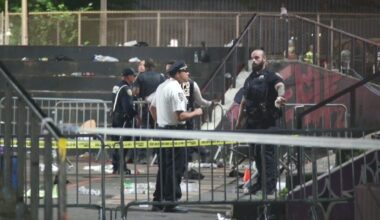 Man killed in triple shooting at Harlem basketball court, NYPD says