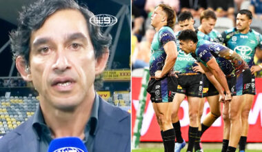 Johnathan Thurston's emotional plea after Cowboys thrashing as NRL fans all say the same thing